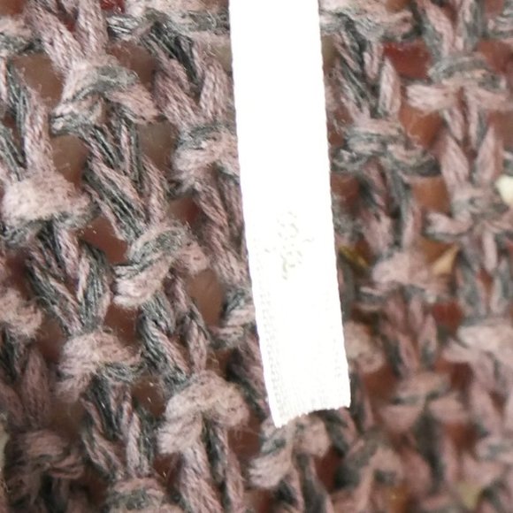 Free People Open Knit Purple Crewneck Balletcore Slouchy Sweater Small - Picture 11 of 11